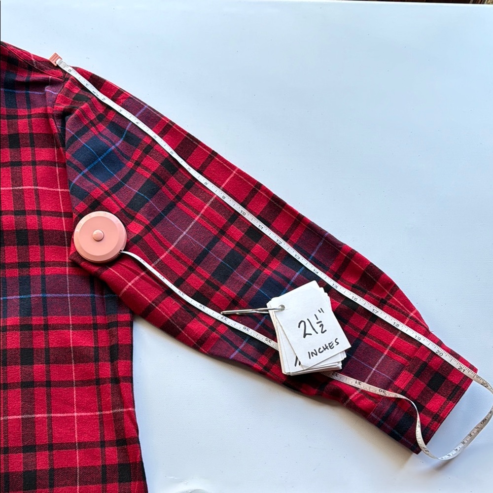 Brand New LOFT Red and Blue Plaid Shirt - Picture 11 of 12